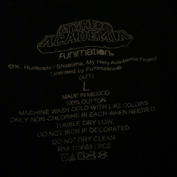 My Hero Academia by Funimation Black & Yellow Tee - Picture 2 of 3